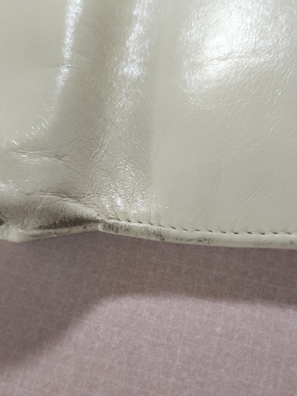 HOBO Cream Leather Wallet Clutch with Paisley Lining Vintage RACHEL Design - Picture 4 of 16